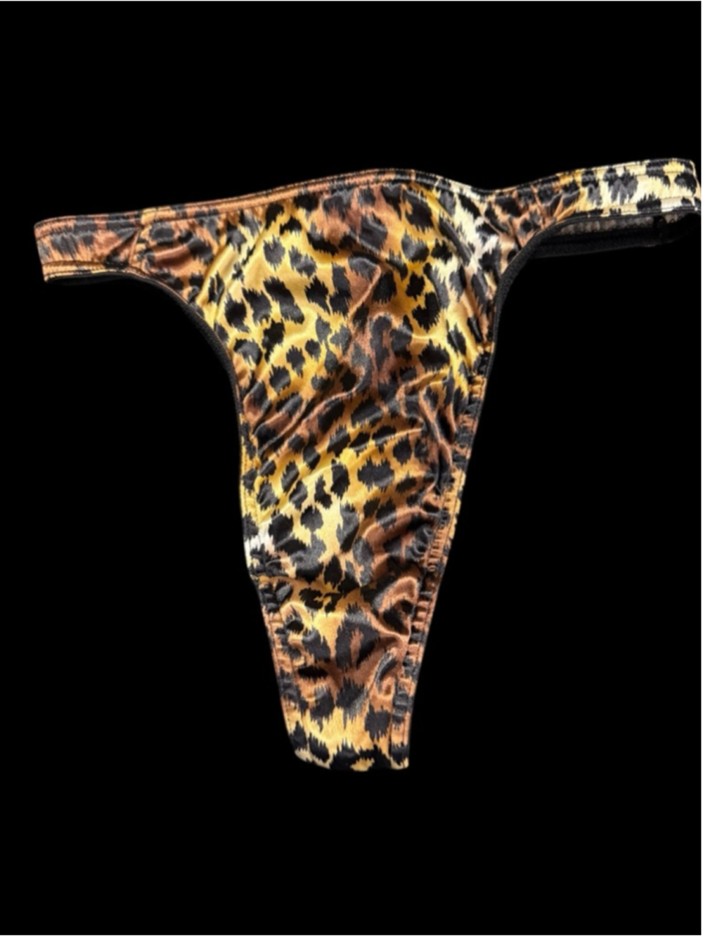 Women's Victoria's Secret Leopard Print Thong Panty M Brown Black